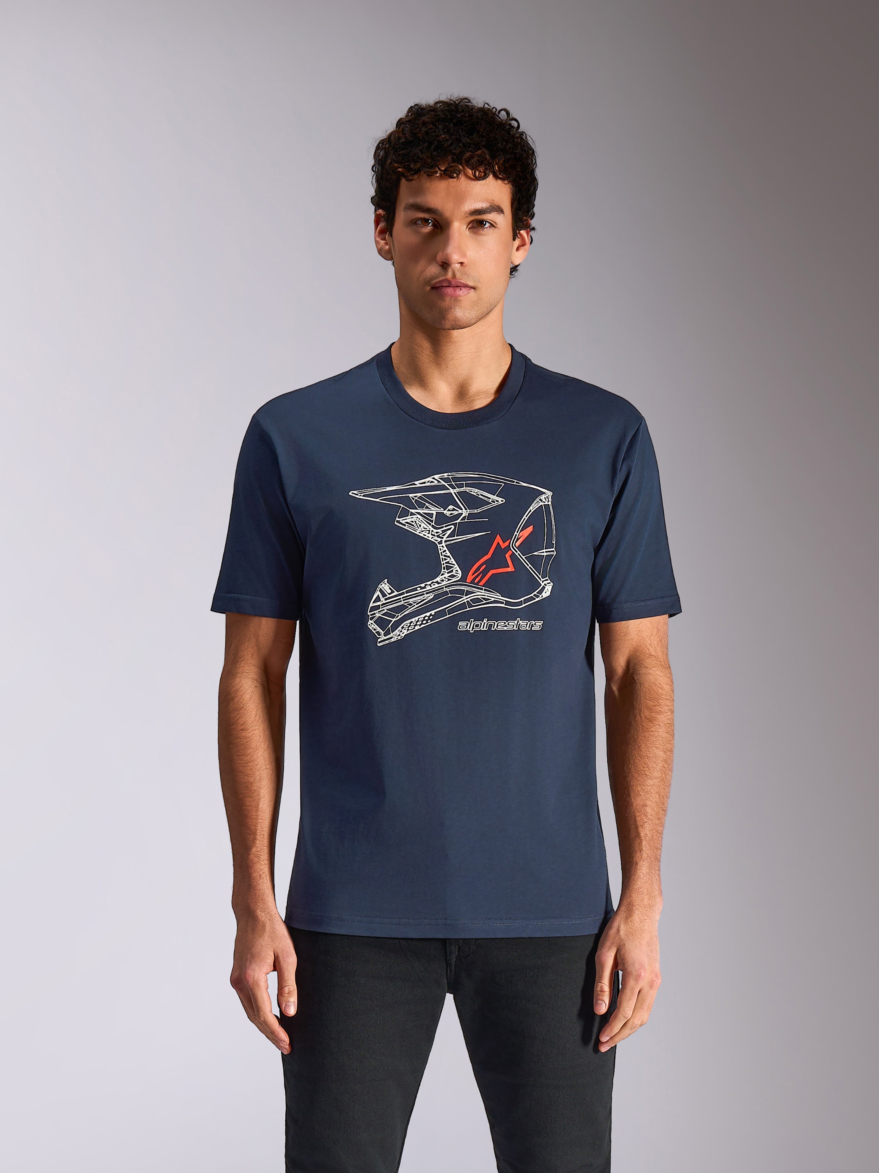 MX Helmet CSF - Blue Sportswear Tee | Alpinestars®
