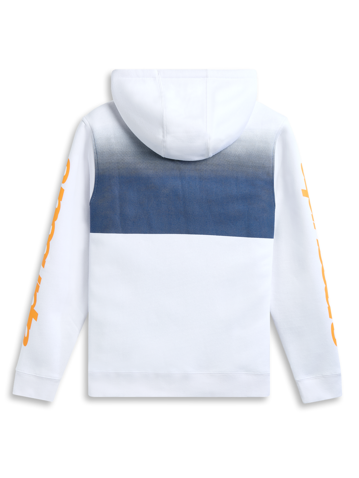 Alpinestars Sweat À Capuche Specter, sweat à capuche de sportswear blanc en polaire avec imprimé dégradé et capuche, vue de dos