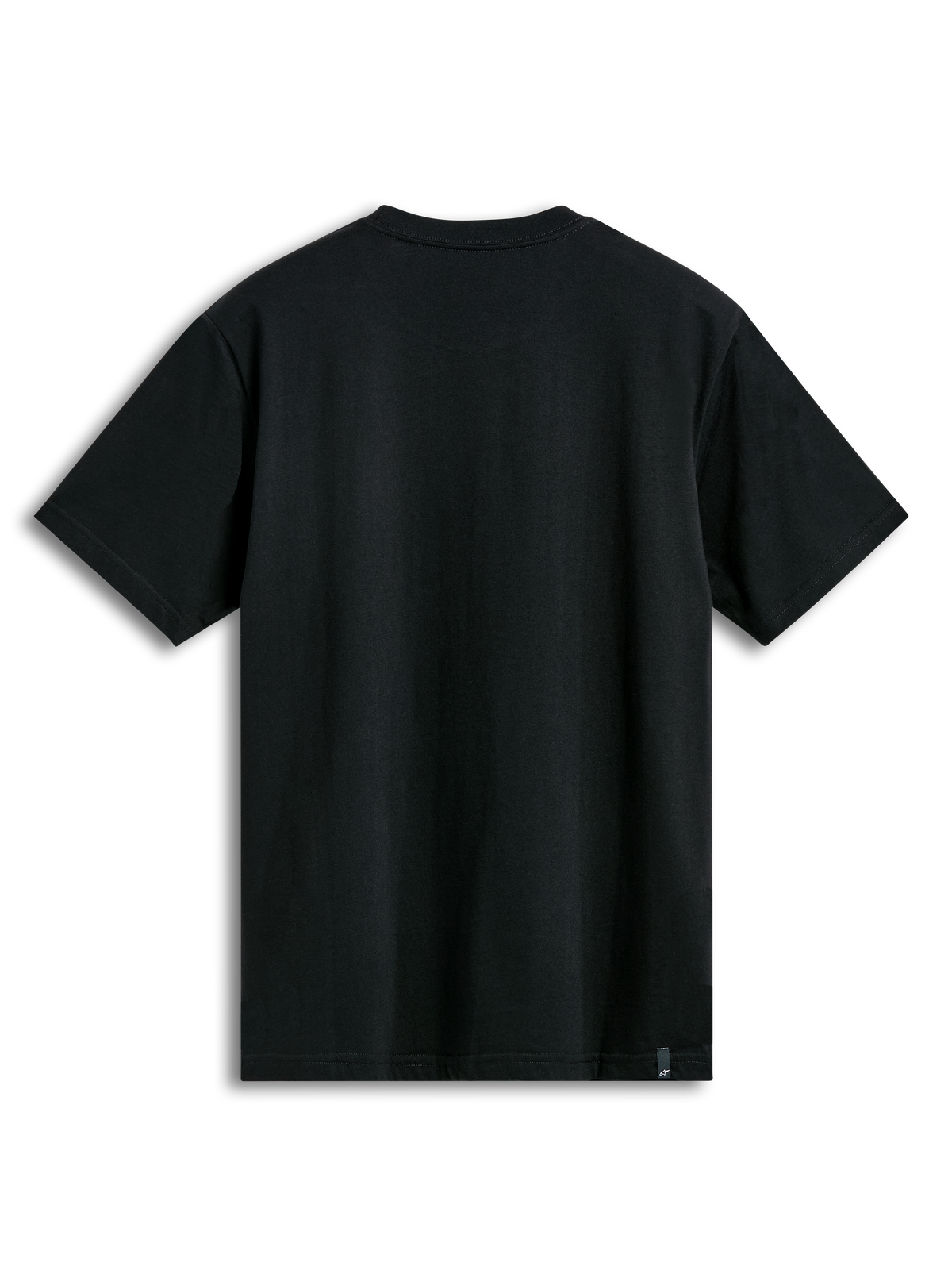 Alpinestars T-Shirt Dot Carbon CSF, t-shirt à manches courtes noir, vue de dos avec étiquetage externe, style sportswear