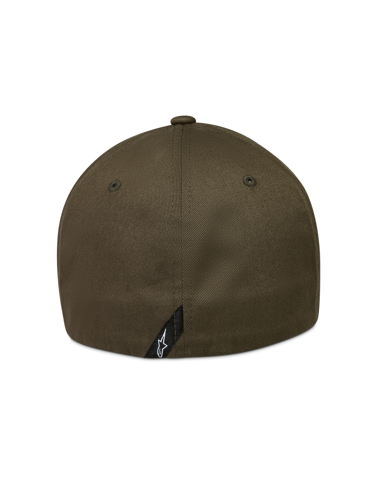 Alpinestars Pivot casquette, sportswear, vert militaire, tissu en sergé, vue arrière avec petite étiquette logo Astars