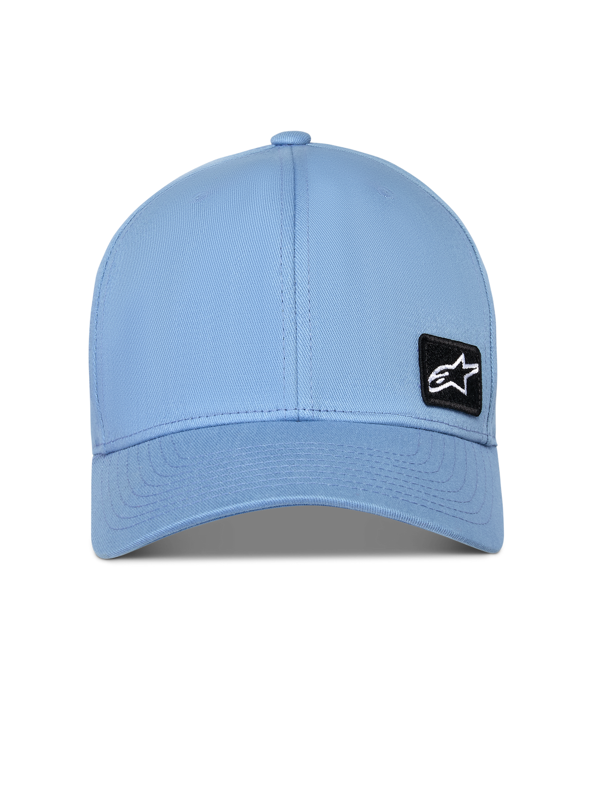 Alpinestars Pivot Hat, structured baseball cap, Blue, curved bill, small black Astars logo embroidery patch, casual sportswear accessory