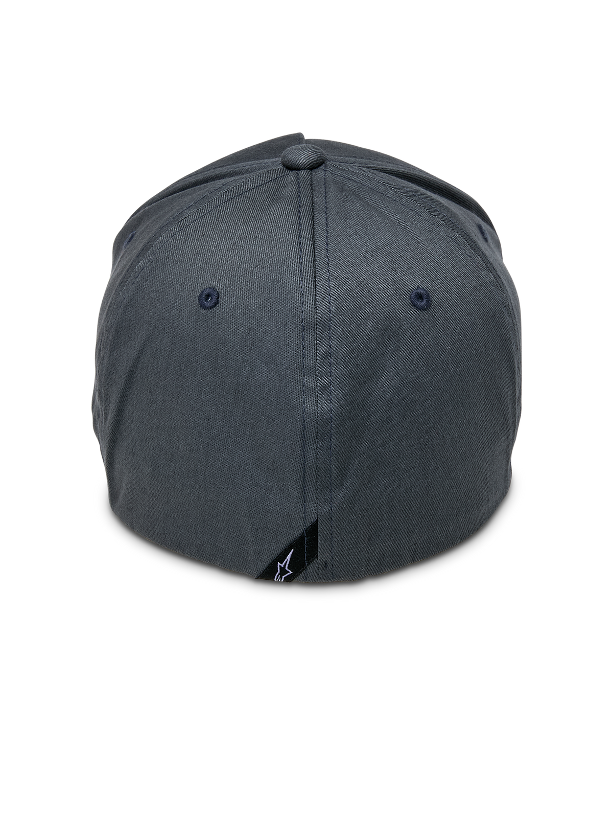 Alpinestars Ride Sonic Hat, Charcoal Gray, back view featuring flex back design and small black Alpinestars logo tag, casual motorsport-inspired headwear