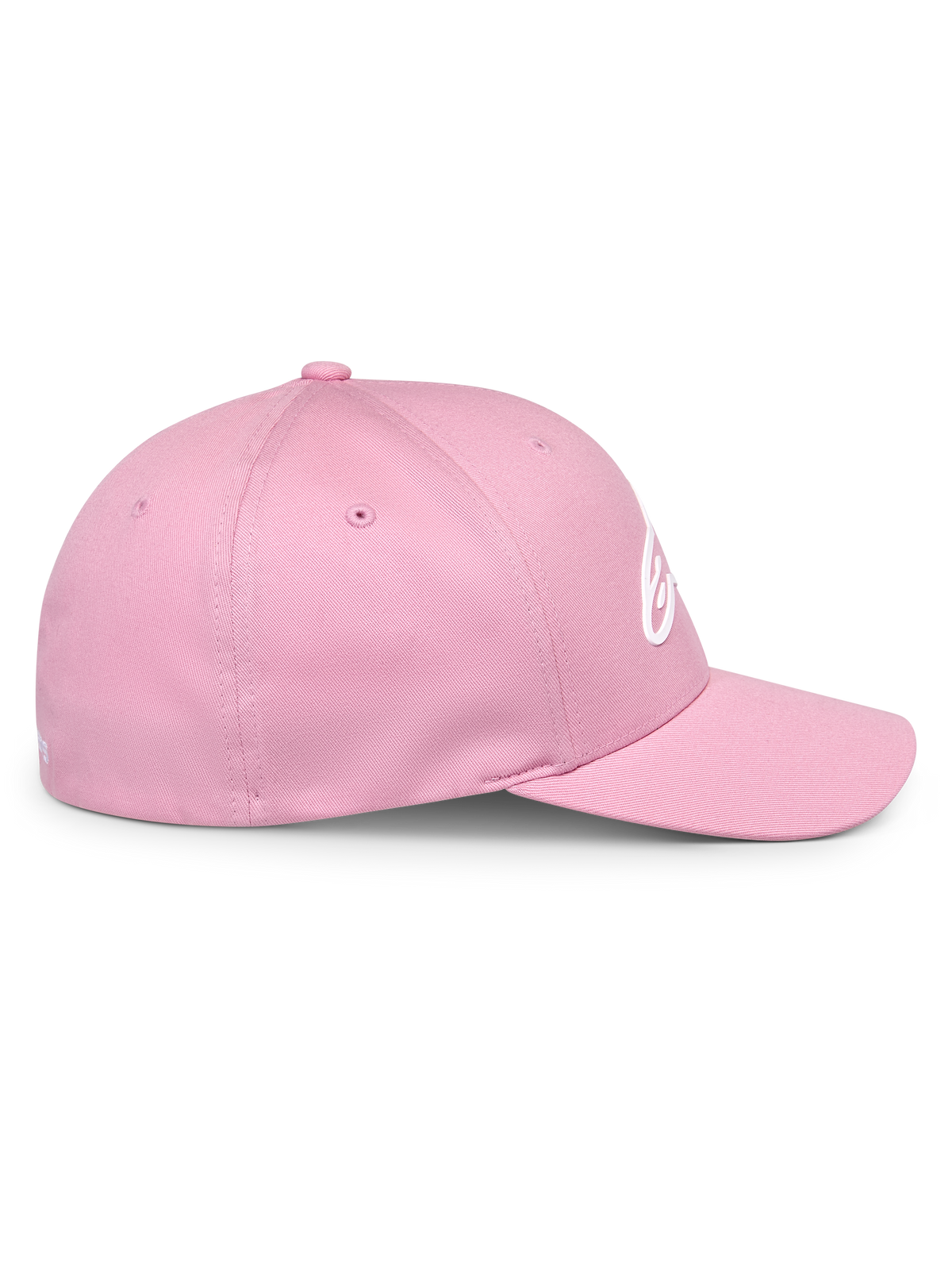 Alpinestars Ageless Multi Hat, casquette de baseball rose, vue de profil, visière incurvée et couronne structurée, logo Astars blanc en impression 3D, vêtement streetwear décontracté d'inspiration motorsport