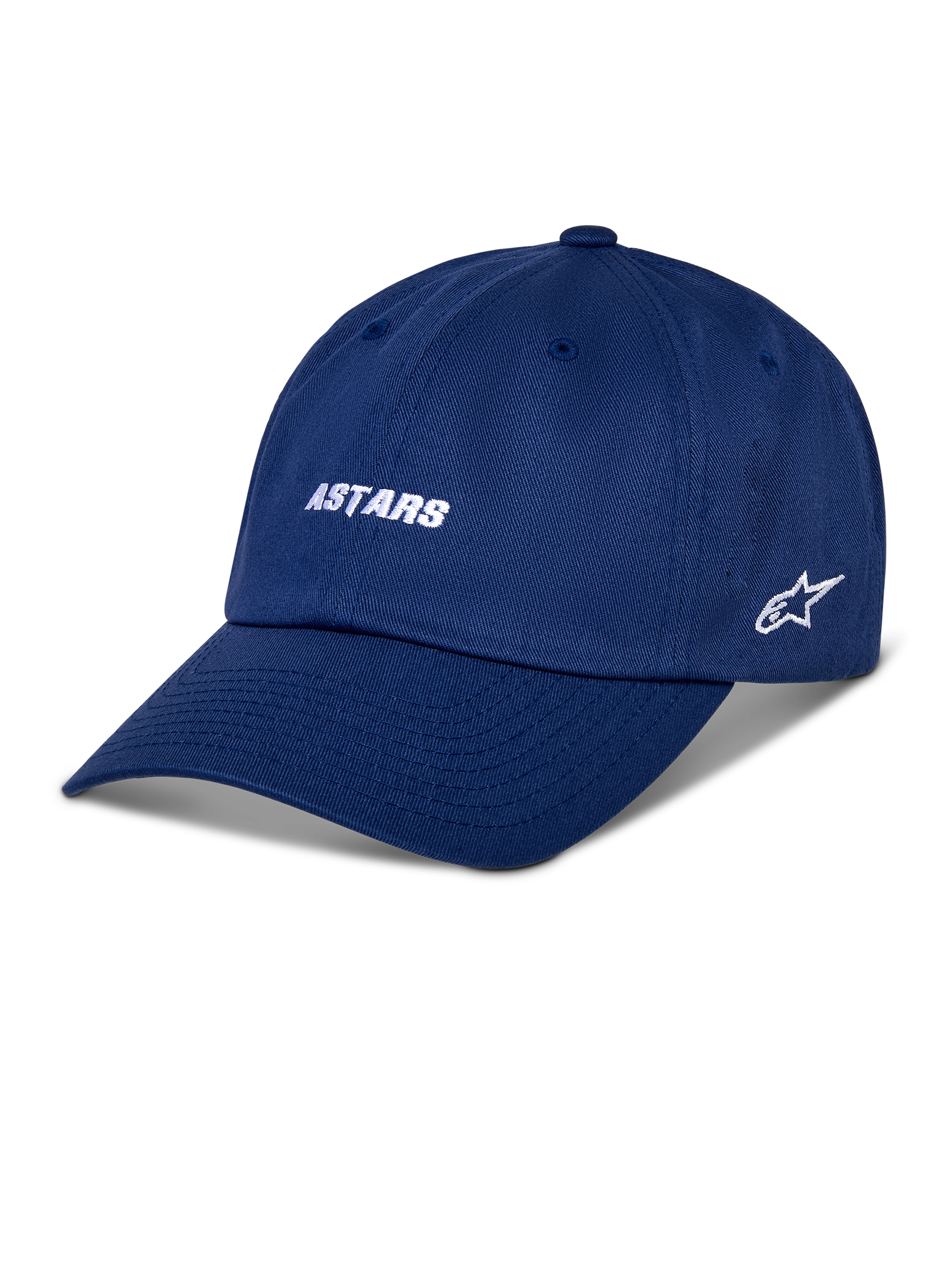 Une casquette flexfit performance bleu/blanc personnalisée Une casquette flexfit performance bleu/blanc personnalisée