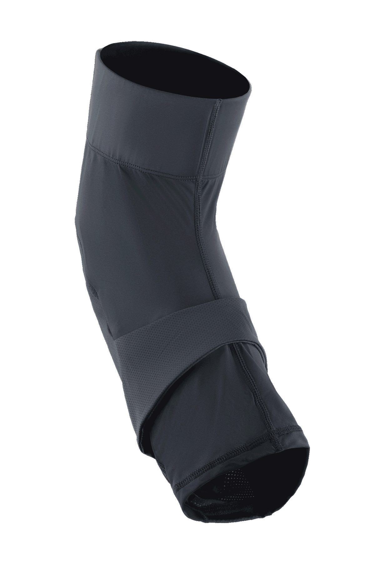 Protecteur de genou Alpinestars A-Motion Plasma Pro, genouillère VTT, noir, manchon à enfiler avec design ergonomique pré-courbé, doté d'une bande de compression centrale et de panneaux en mesh extensible respirant.