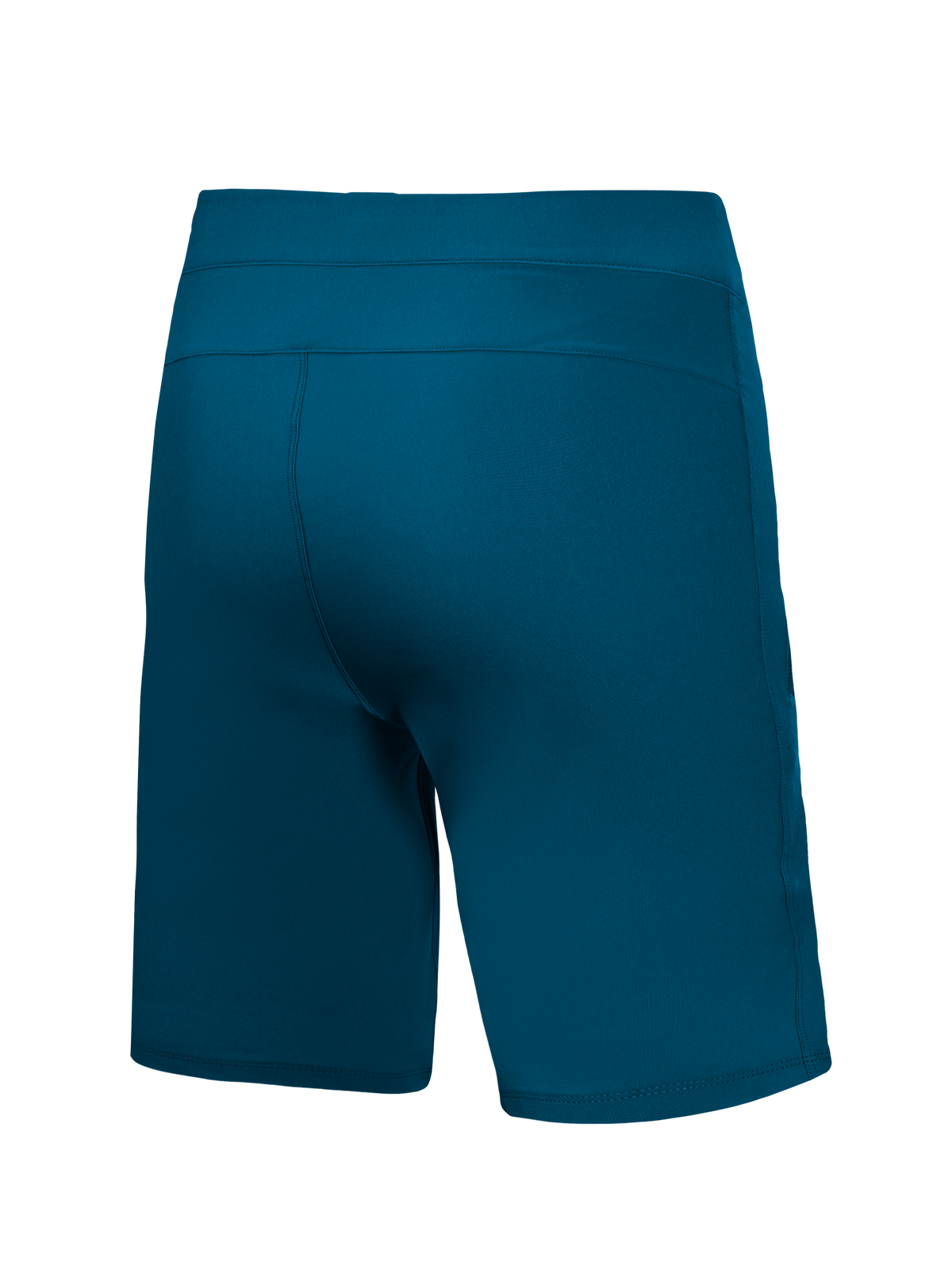 Short de VTT Alpinestars A-Dura Ride Liner bleu-vert, vue arrière, tissu technique extensible et durable.