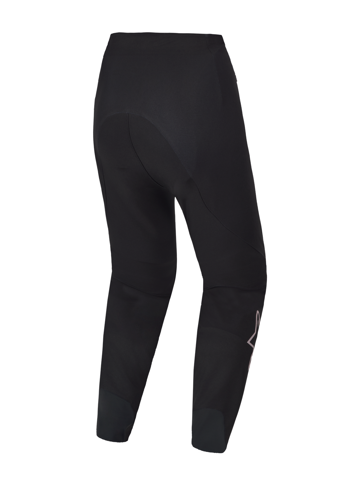 Pantalon VTT A-Supra Elite noir, vue arrière, tissu extensible 4 sens et design ergonomique haute performance.