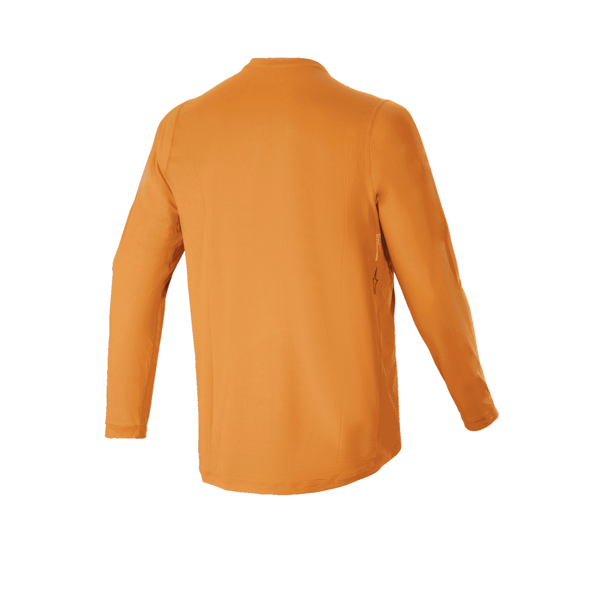 Maillot à manches longues Alpinestars A-Dura Rocker, maillot de VTT, or foncé, vue de dos, doté d'un pan arrière plus long pour une meilleure protection et d'une matière jacquard performante