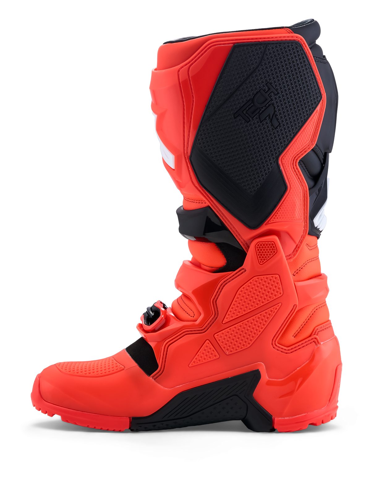 Bottes Alpinestars Tech 7 Enduro, bottes de moto tout-terrain pour homme, rouges et noires, certifiées CE avec protections en TPU et semelles Enduro à haute adhérence