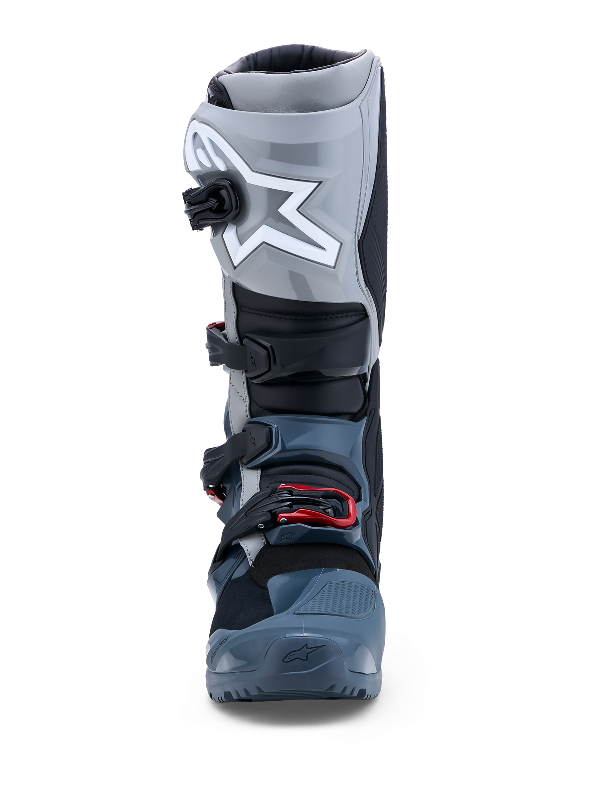 Alpinestars Tech 7 Enduro Drystar, bottes de moto tout-terrain pour homme, grises et rouges, imperméables et certifiées CE