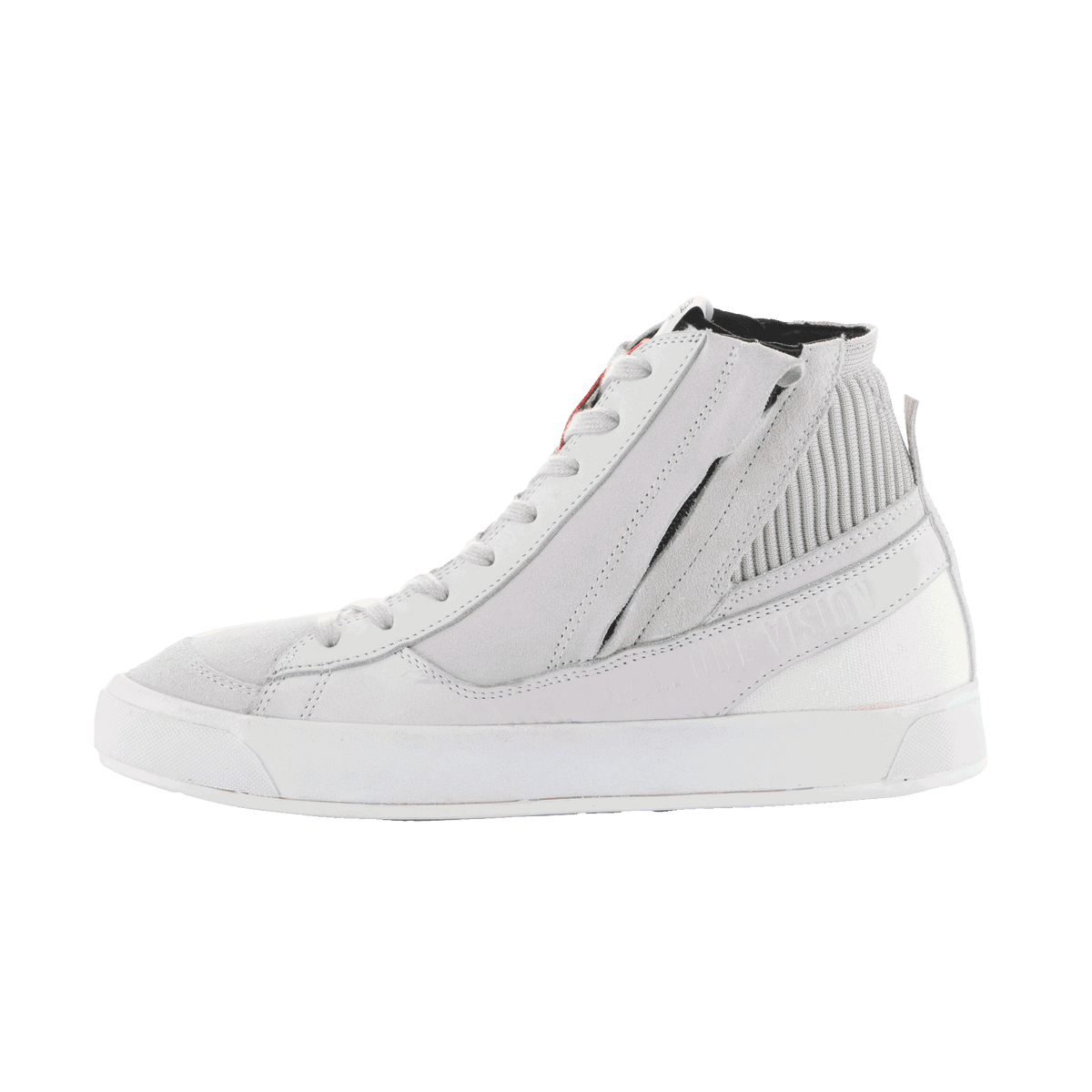 Chaussures Alpinestars Stated, chaussures de moto urbaines pour homme, blanches et gris, nubuck et daim, sneaker.