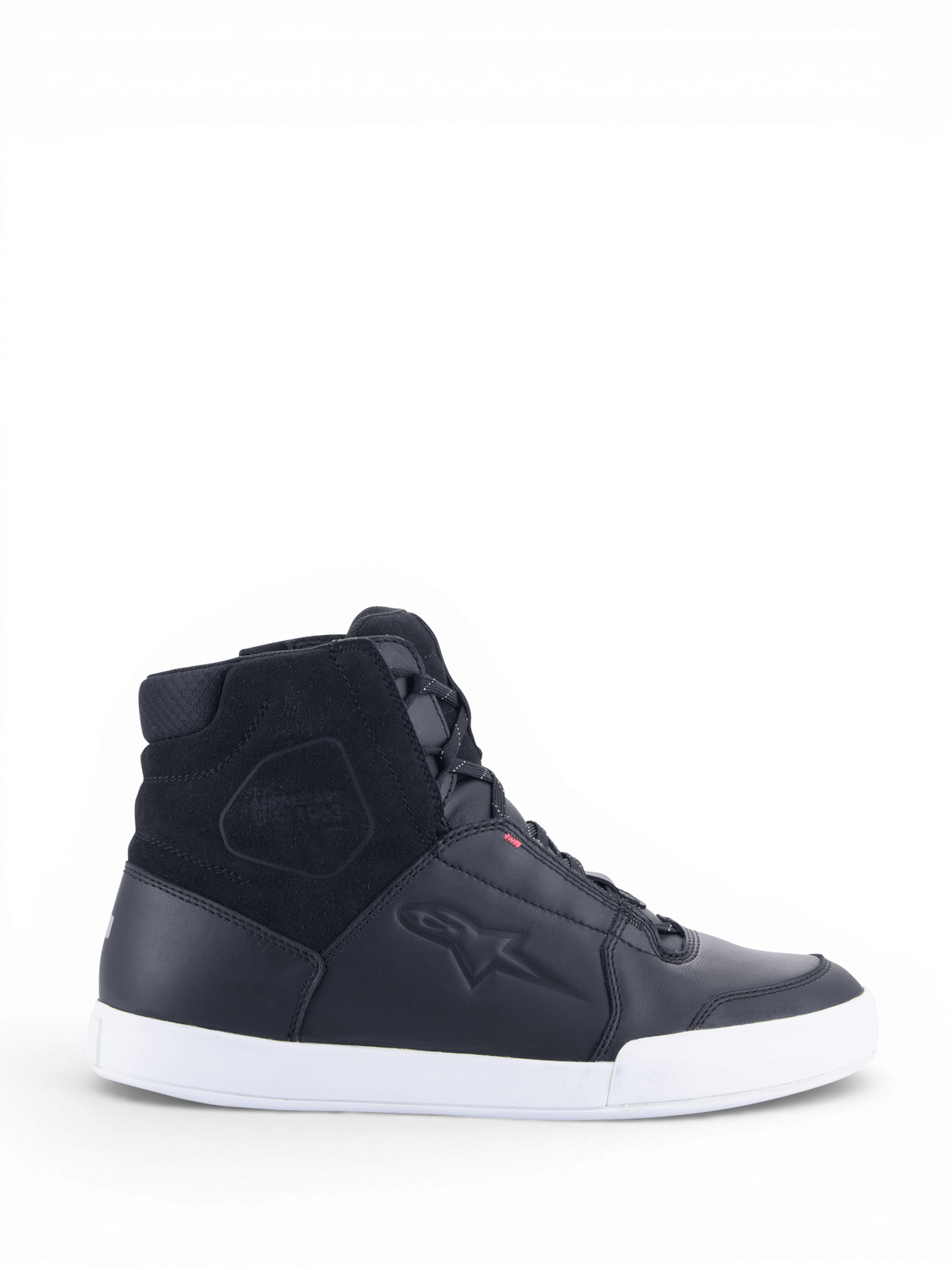 Alpinestars Stella Chrome Drystar, chaussures de moto urbaines, femme, noires et blanches, cuir imperméable, certifiées CE