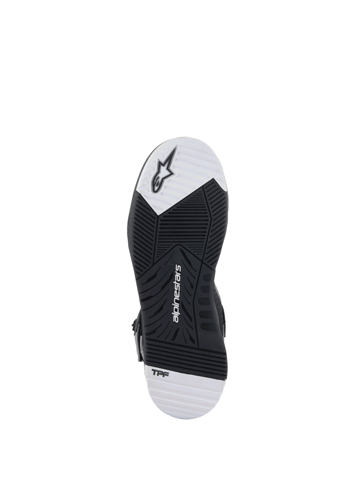 Chaussures Street Speedflight Alpinestars, semelle noire et blanche en caoutchouc double densité avec technologie TPF.