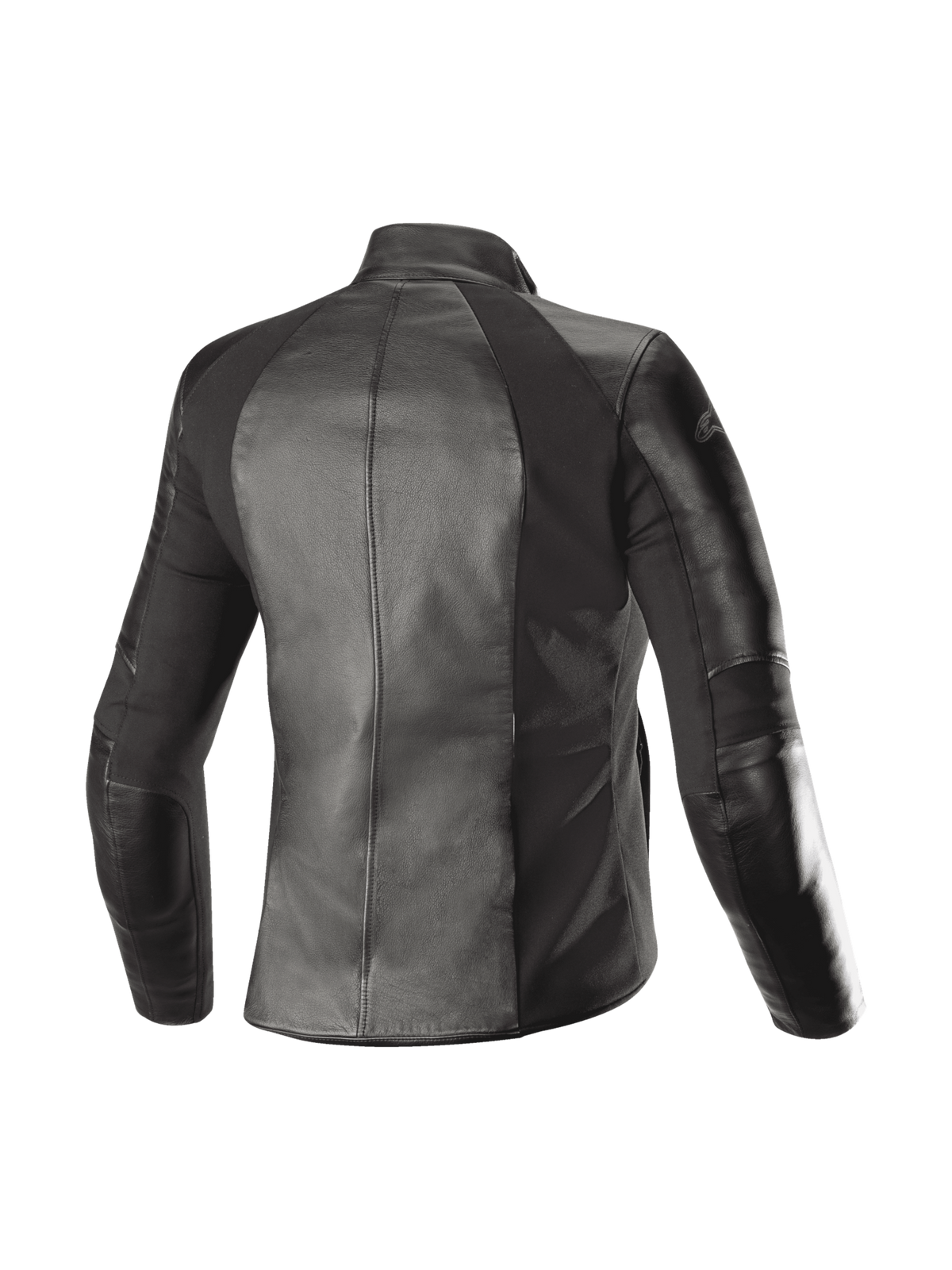 Alpinestars Stella Vika V2, veste de moto urbaine pour femme, noire, vue de dos avec panneaux extensibles en aramide.