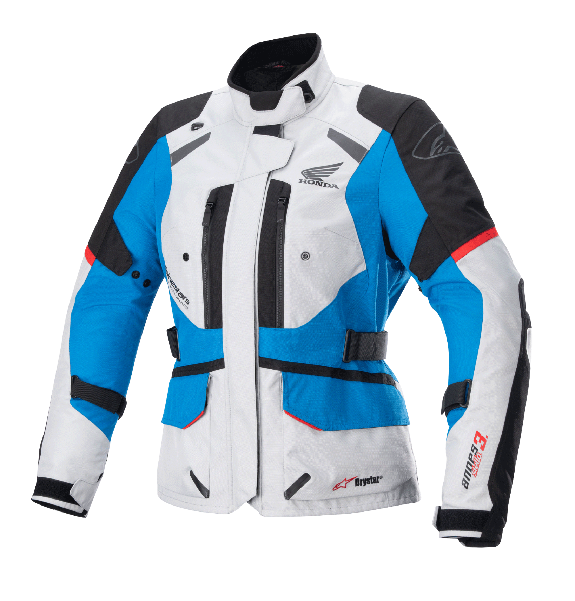 L Gris glacé Bleu Rouge vif - Main Image