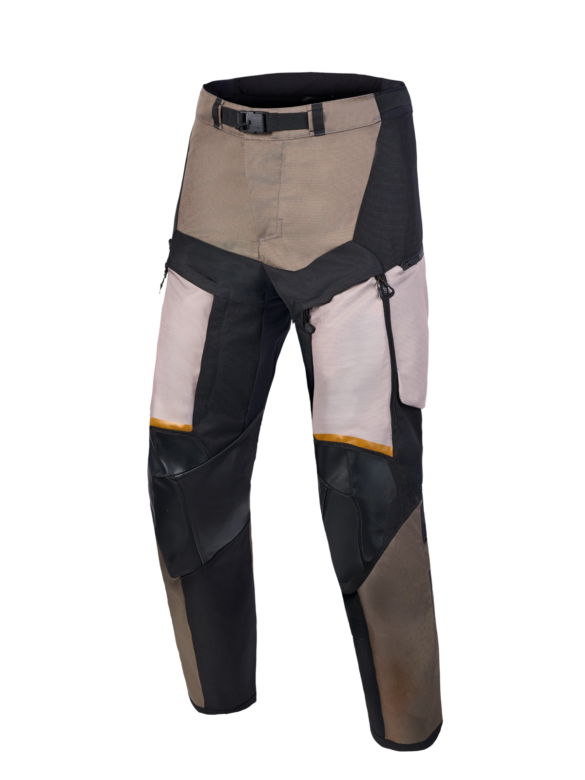 Alpinestars Harok V 2 Drystar, pantalon de moto pour touring tout-terrain, noir et marron, imperméable et ventilé