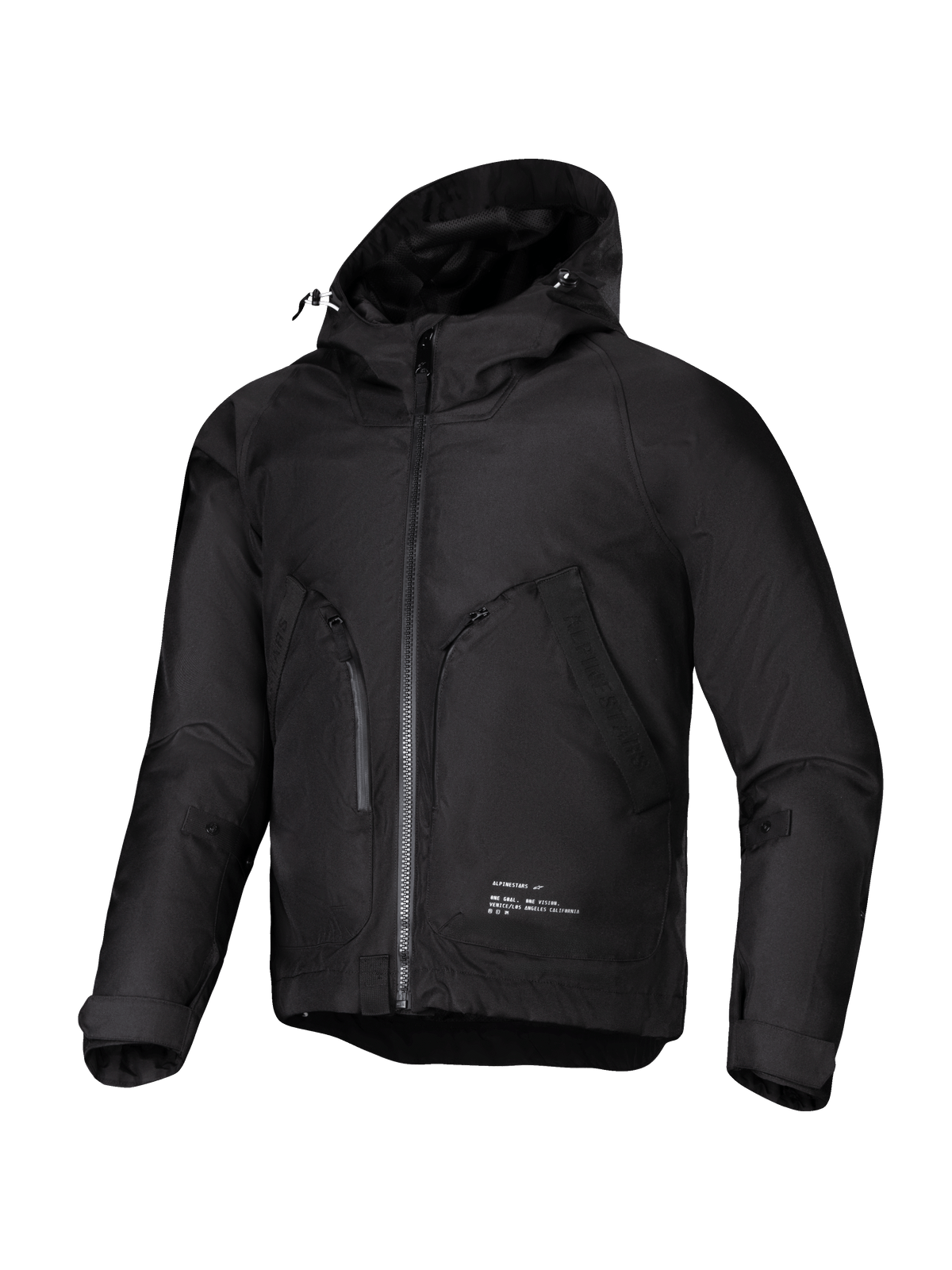 Alpinestars parka Morush, veste de moto urbaine noire pour homme, imperméable, compatible Tech-Air® 3, certifiée CE