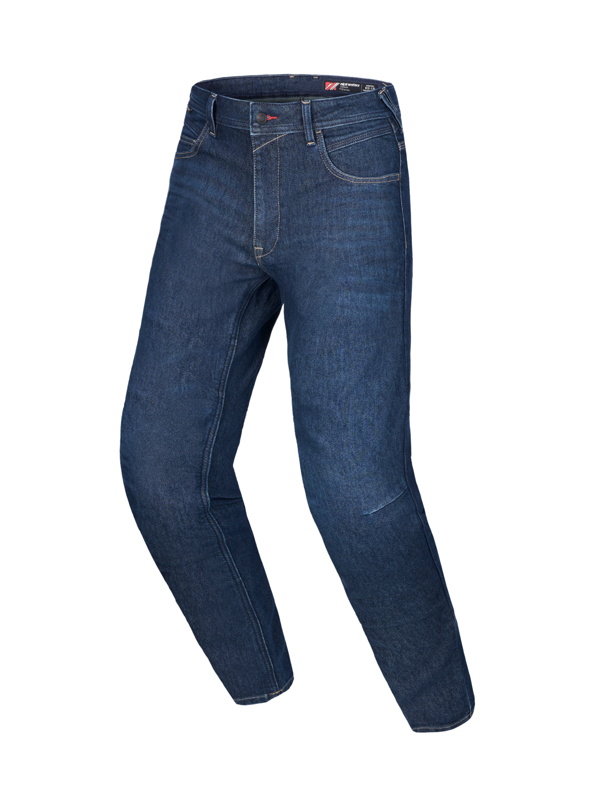 Alpinestars Flex Ast 7 Denim, pantalon de moto en denim bleu foncé, certifié CE