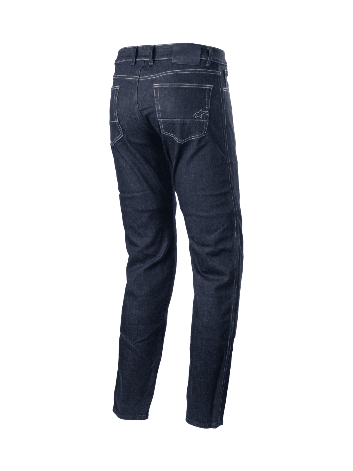 Alpinestars Sektor Regular Fit Denim Pants, urban motorcycle riding jeans in black with aramidic reinforcement and triple stitching.