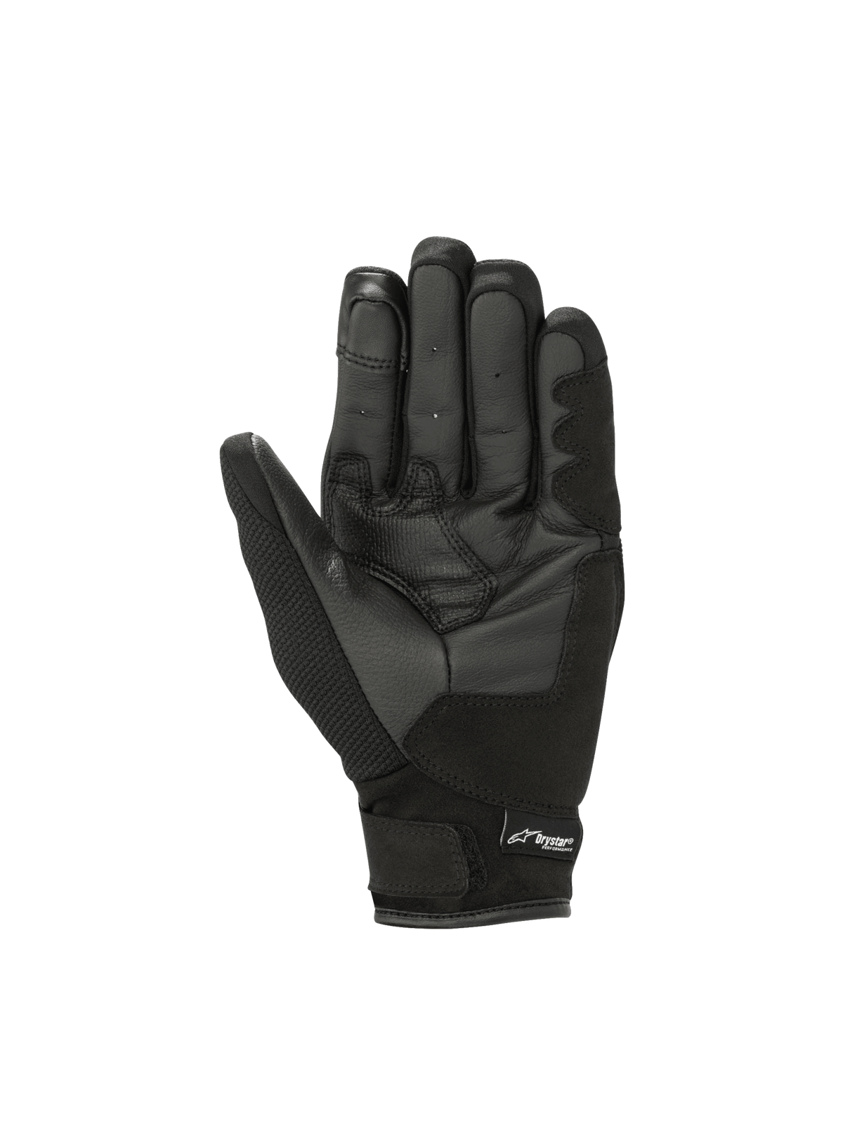 Alpinestars Stella S-Max Drystar, gants de moto pour femme noirs et gris, paume en cuir et technologie Drystar imperméable.