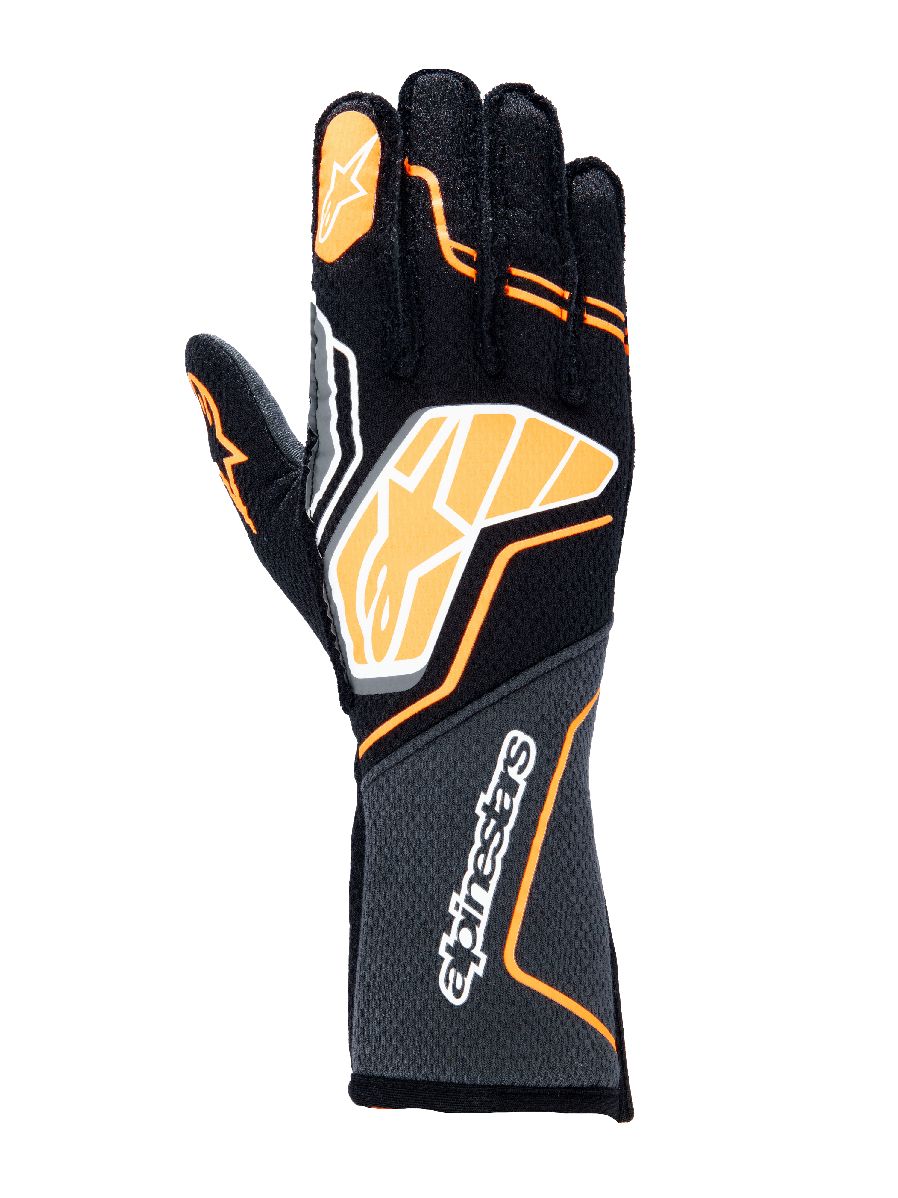 Tech-1 ZX V4 - Black Orange Auto Gloves | Alpinestars®