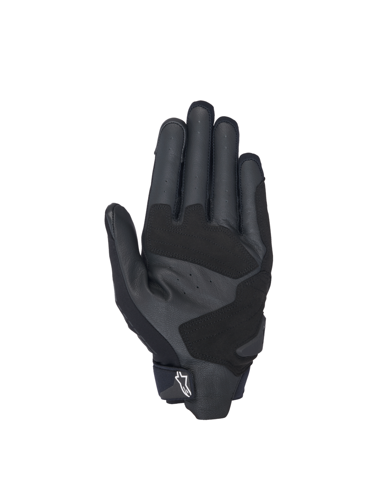 Gants Alpinestars SP X 3, gants de moto racing noirs, paume en cuir perforé et renforts synthétiques, équipement certifié CE.