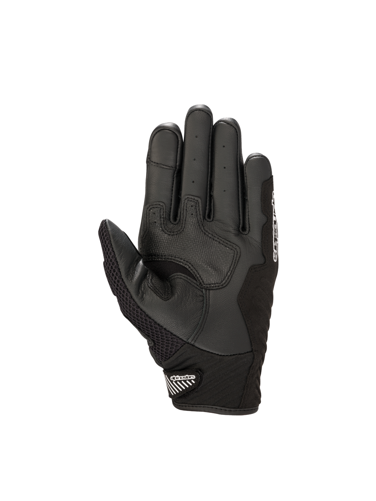 Gants Alpinestars SMX-1 Air V2, noirs, en cuir et mesh avec paume renforcée pour une conduite urbaine