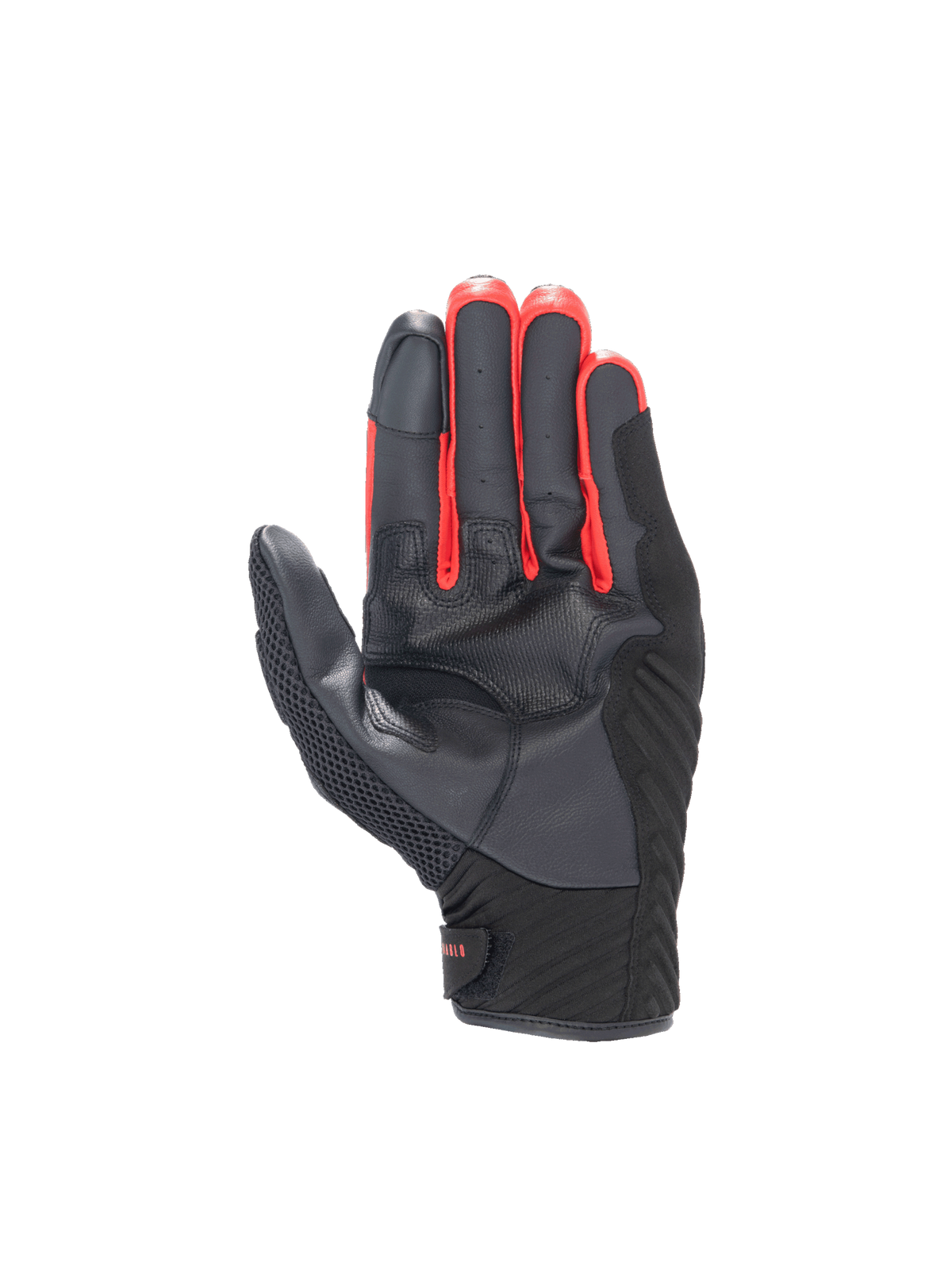 Alpinestars FQ20 SMX-1 Air V2 Monster, gants de moto noirs et rouges, paume en cuir avec zone de préhension, certifiés CE