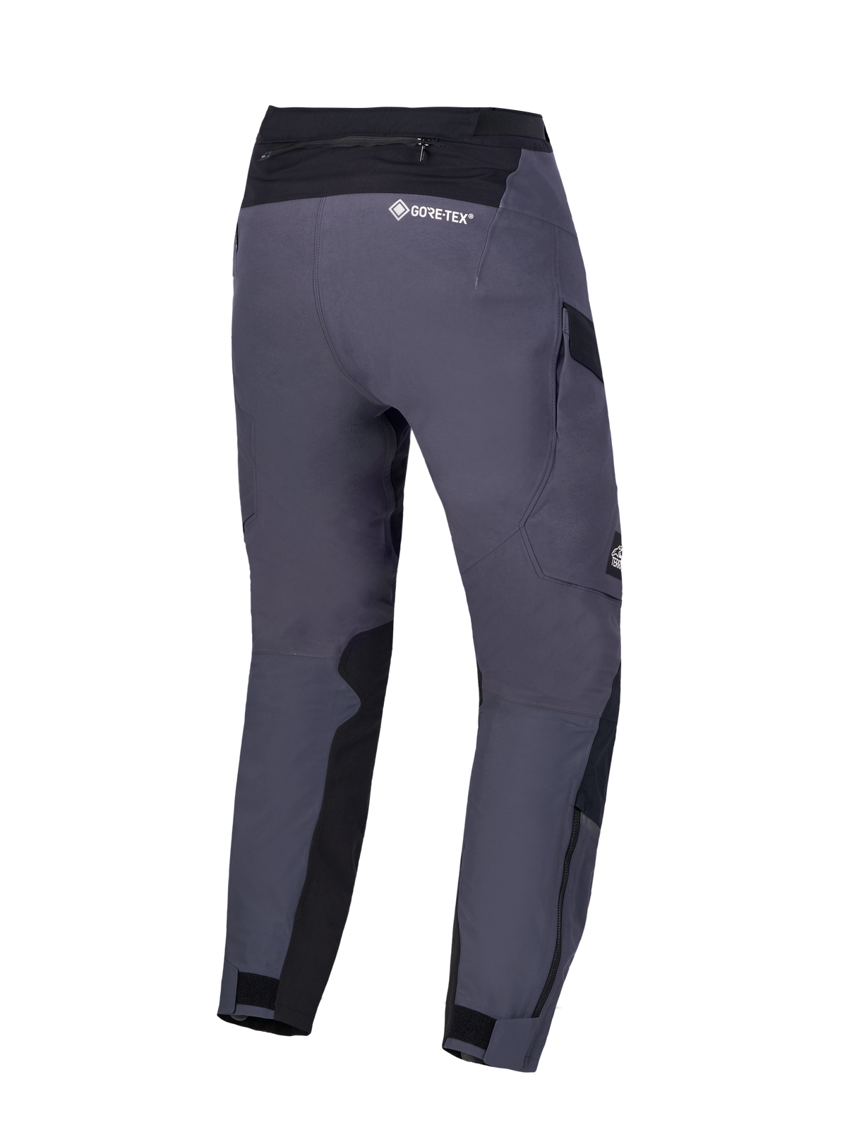 Alpinestars St-7 V2 2L Gore-Tex Pants, Adventure Motorcycle Touring Pants, Deep Gray and Black, waterproof 2-layer GORE-TEX construction, rear view showing GORE-TEX branding and reinforced panels