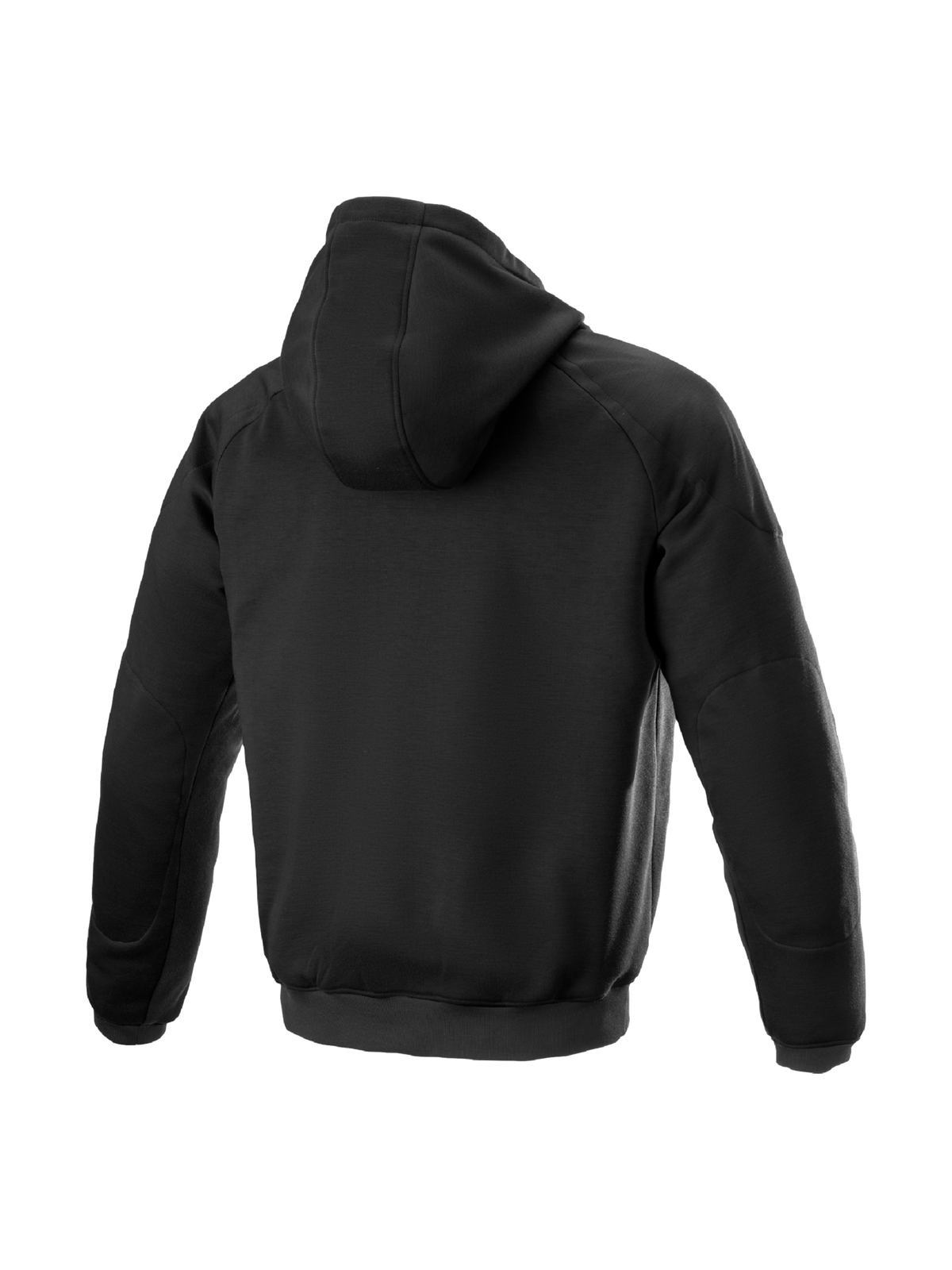 Alpinestars sweat à capuche Ageless, veste de moto urbaine noire, textile avec protections internes, vue de dos.