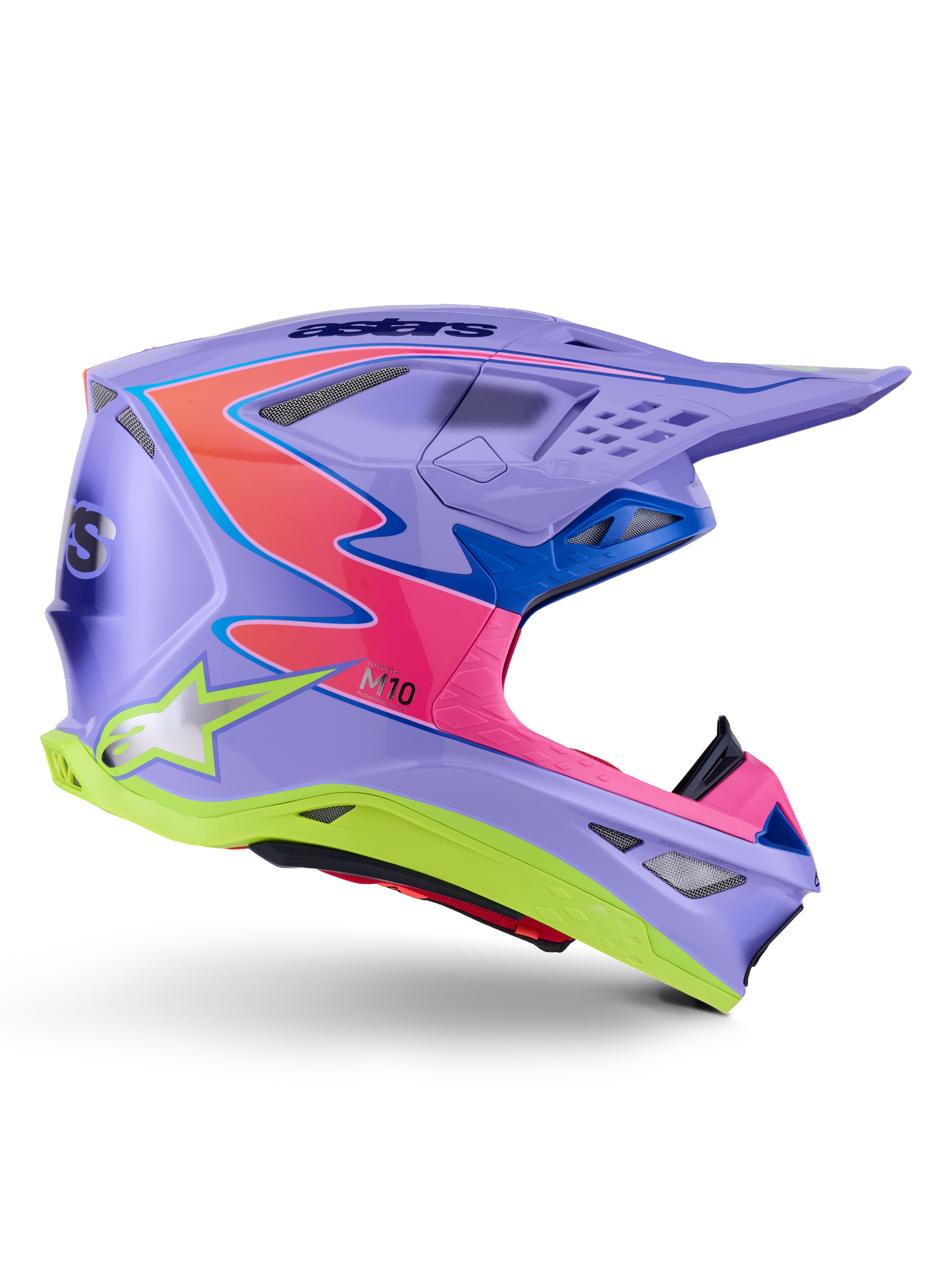 アニマロッタ レインボールーレット Supertech M10 Jett Lawrence R01 - Purple MX Helmet | Alpinestars®