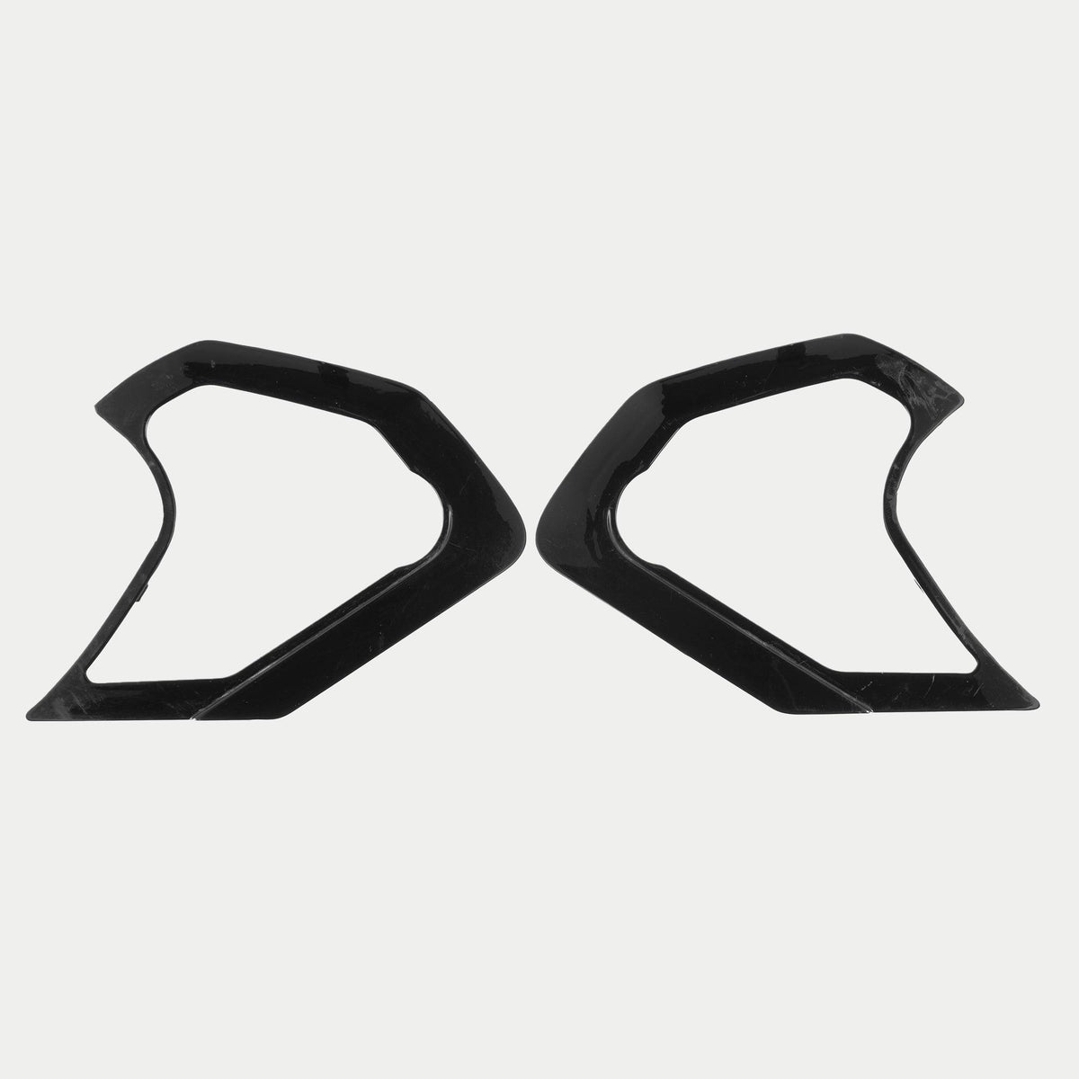 Cache du mécanisme d'écran Alpinestars Supertech R10, accessoire pour casque, noir brillant, paire de caches en plastique angulaires pour le mécanisme de visière, finition brillante, pièce de rechange officielle pour les casques S-R10