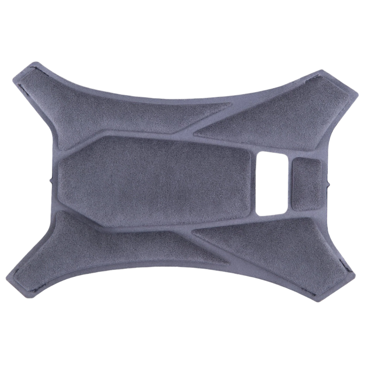 Alpinestars Supertech R10 Top Pad, Gray helmet accessory, replacement crown pad, geometric padded design with soft fabric texture, official S-R10 interior component