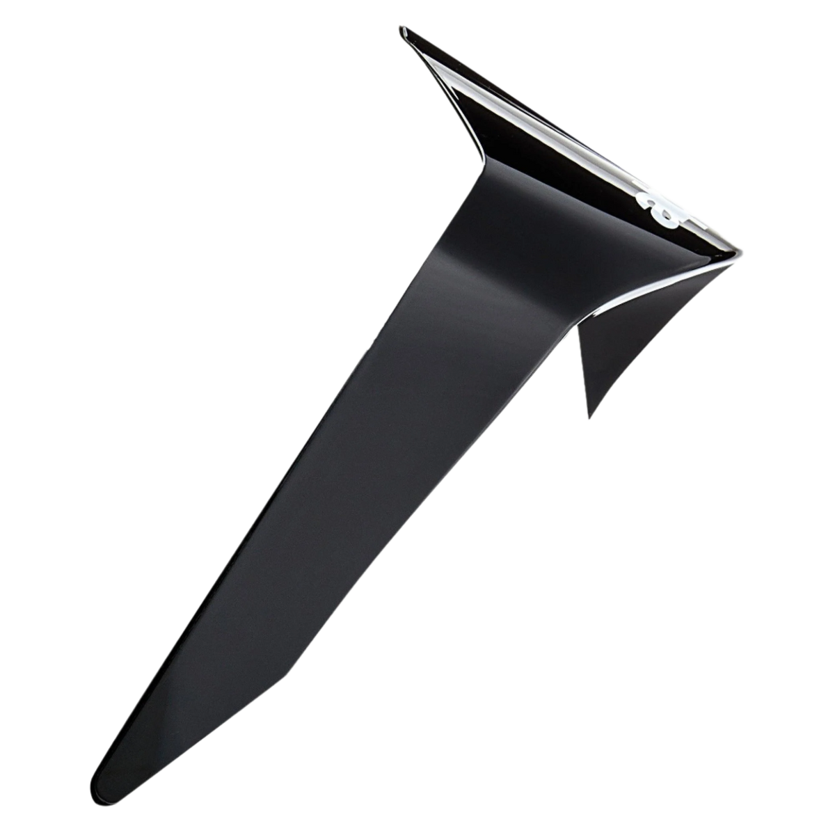 Alpinestars Supertech R10 Solid Standard Spoiler, accessoire de casque, noir brillant, pièce de rechange aérodynamique pour casques de moto S-R10, doté d'un design angulaire épuré avec une finition brillante