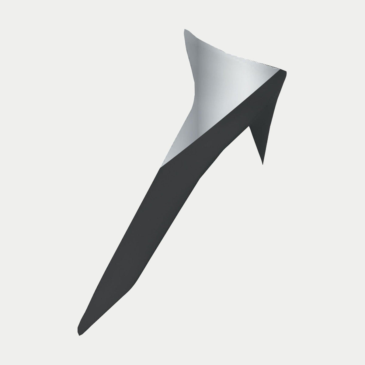 Alpinestars Supertech R10 Element Standard Spoiler, accessoire de casque, noir et argent, composant d'aile aérodynamique au design angulaire épuré et finition brillante, conçu pour une stabilité et un flux d'air accrus