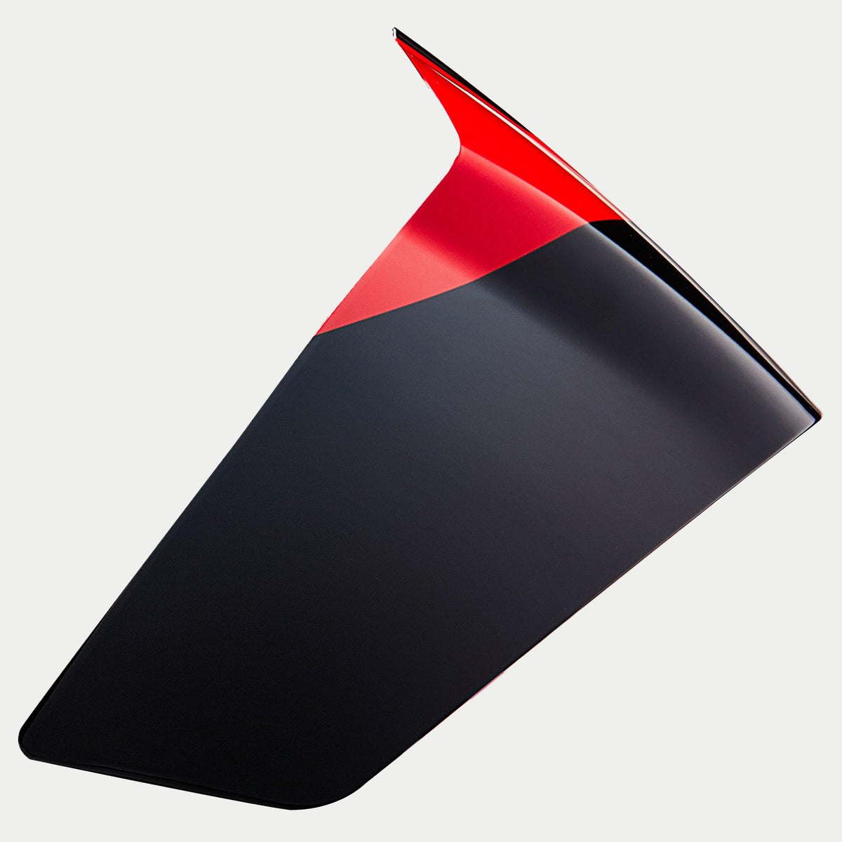 Alpinestars Supertech R10 Element Race Spoiler, accessoire de casque aérodynamique, carbone noir brillant et rouge vif, composant de rechange pour casques de course S-R10