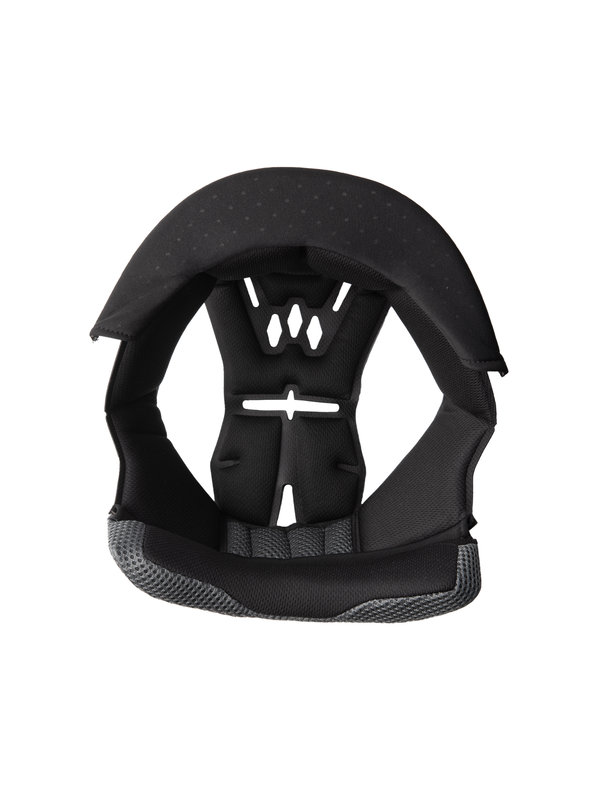 Alpinestars S-M3 Crown Pad, doublure de remplacement pour casque de moto, noir et gris, design perforé pour la ventilation, rembourrage en mousse avec tissu mesh, coussinage intérieur ergonomique pour le confort et la protection