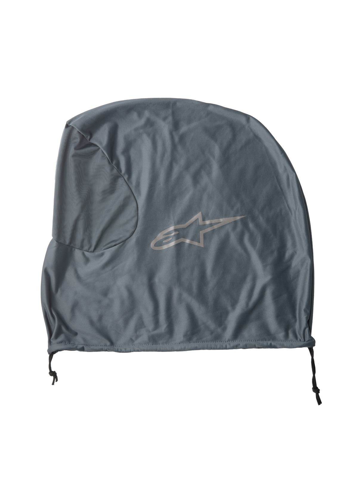 Alpinestars S-M7 Soft Bag, accessoire de casque gris, sac de rangement en textile léger, arborant le logo Alpinestars, fermeture par cordon de serrage, conçu pour la protection de l'équipement de motocross