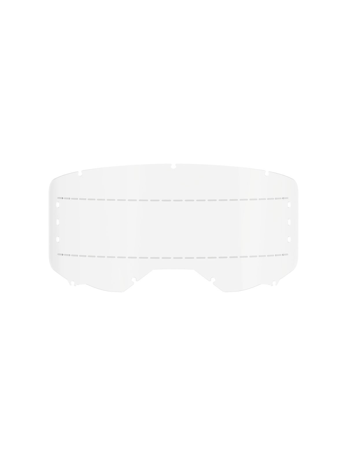 Alpinestars Vision 8-5-3 Roll Off Film, transparent, écran de remplacement en polycarbonate pour lunettes de motocross, doté de lignes de glissement en silicone et d'un système de verrouillage à sept trous, accessoire de course tout-terrain durable