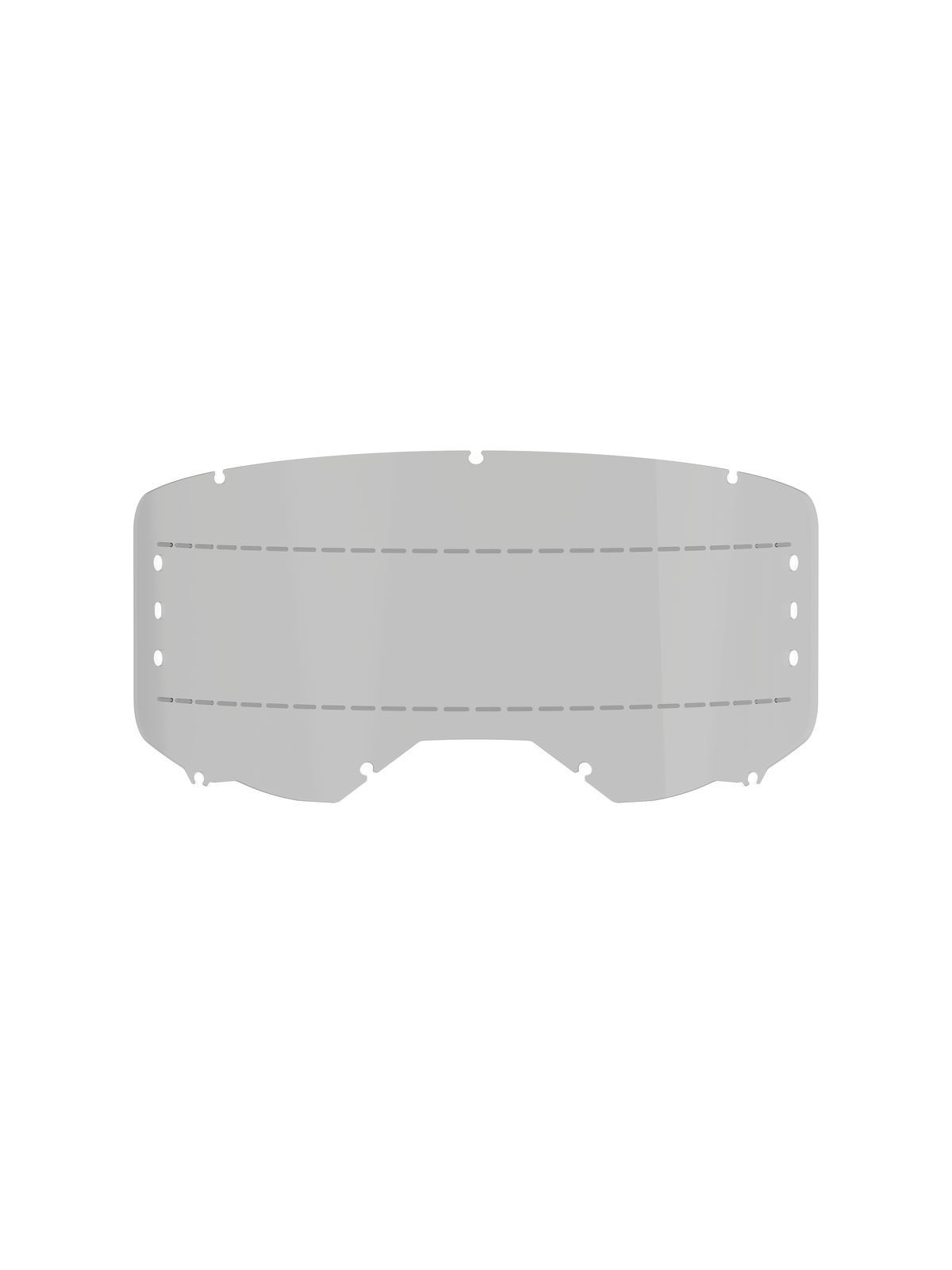 Film roll-off Alpinestars Vision 8-5-3, accessoire pour lunettes, fumé, doté d'un écran en polycarbonate incurvé avec lignes de glissement en silicone, trous de fixation pour boîtiers roll-off et revêtement anti-buée pour le motocross et le tout-terrain
