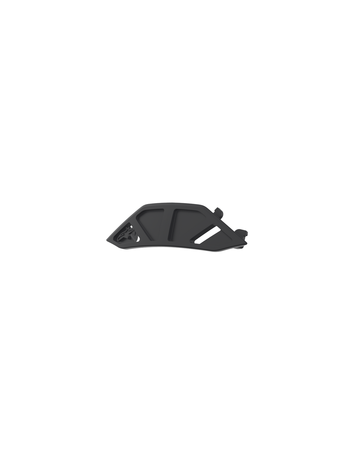 Alpinestars protège-nez de rechange Vision 8-5-3, accessoire en plastique noir pour masque de motocross tout-terrain.