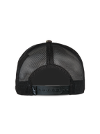 Casquette Trucker Alpinestars Corp, casquette trucker décontractée, camouflage vert et noir, vue arrière avec panneaux arrière en maille filet noire et fermeture snapback réglable, petite étiquette logo tissée, design classique inspiré du sport automobile