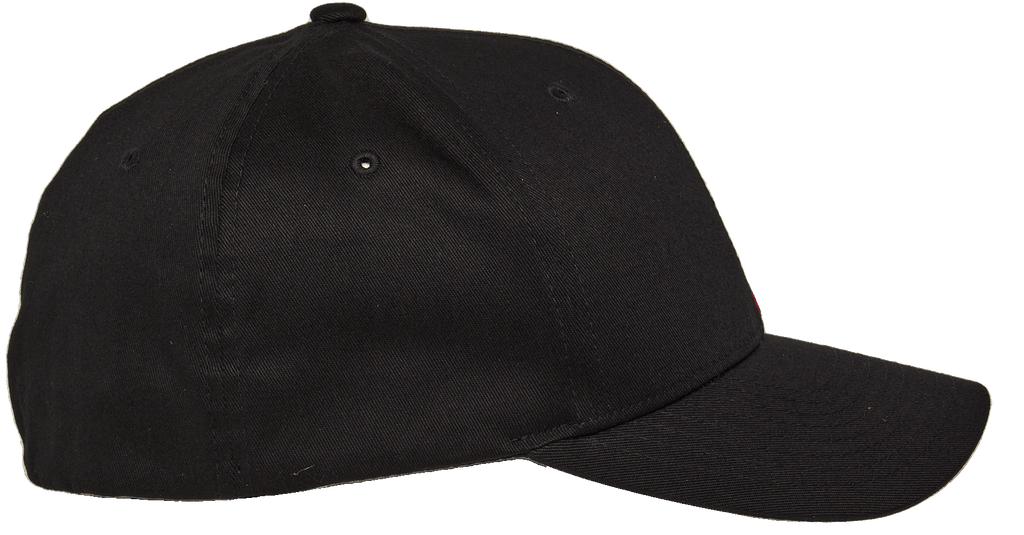 Alpinestars Corp Shift 2 Curved Brim, casquette, noir, vue de profil, visière courbée, couronne structurée avec œillets, couvre-chef décontracté inspiré des sports mécaniques