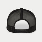 Casquette Snapback Flag Alpinestars, Noir Military, vue arrière présentant des empiècements en maille extensible noire et une fermeture snapback ajustable en plastique, accessoire de streetwear décontracté
