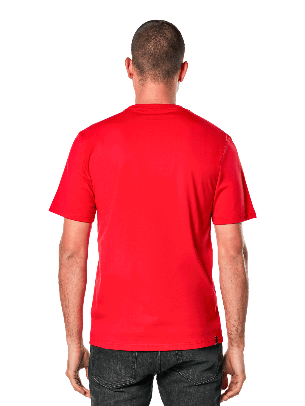 Alpinestars Ageless 2.0 CSF Tee, t-shirt à manches courtes, vue de dos, rouge, sportswear décontracté inspiré du sport automobile