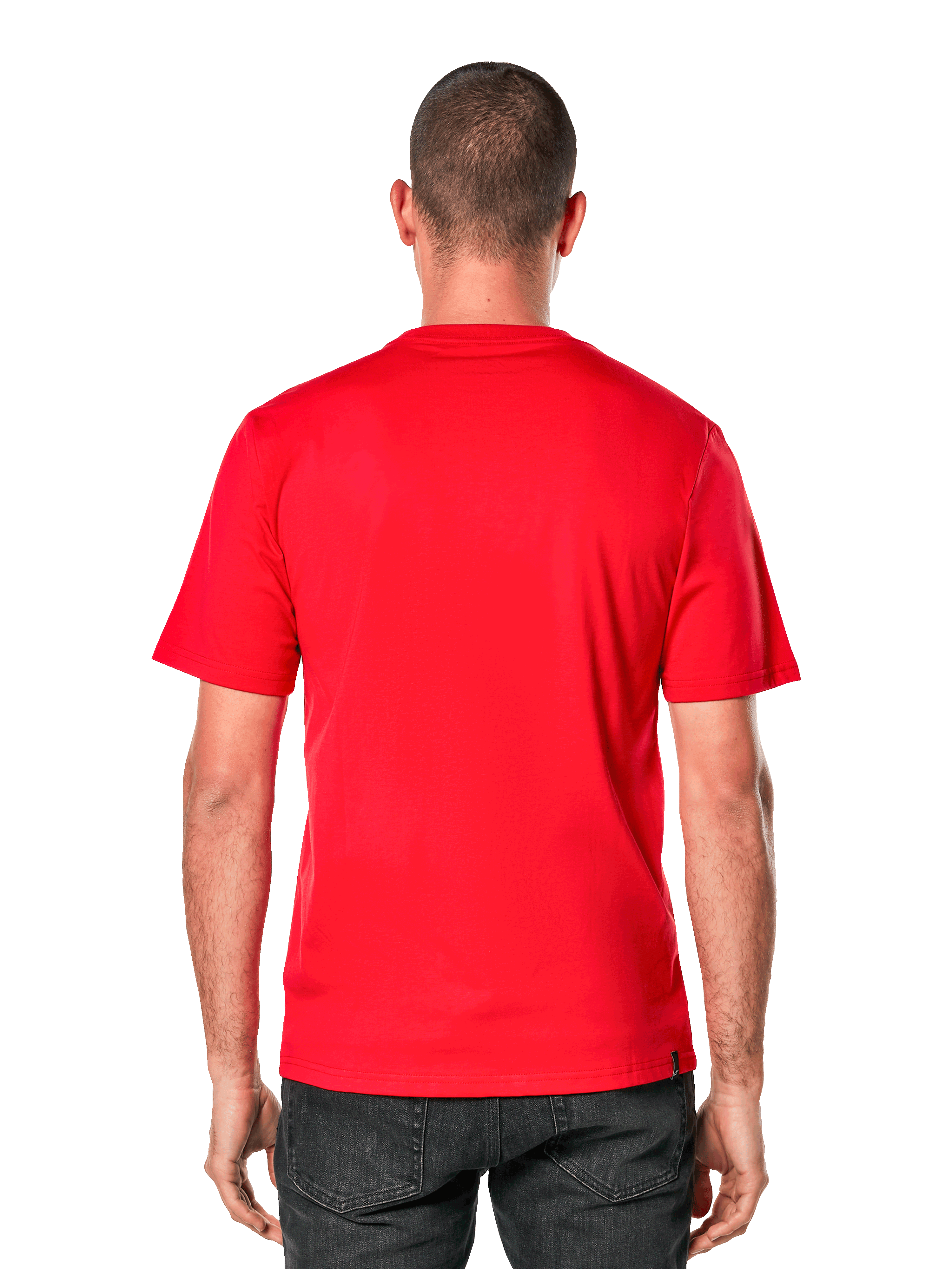 Alpinestars Ageless 2.0 CSF Tee, t-shirt à manches courtes, vue de dos, rouge, sportswear décontracté inspiré du sport automobile