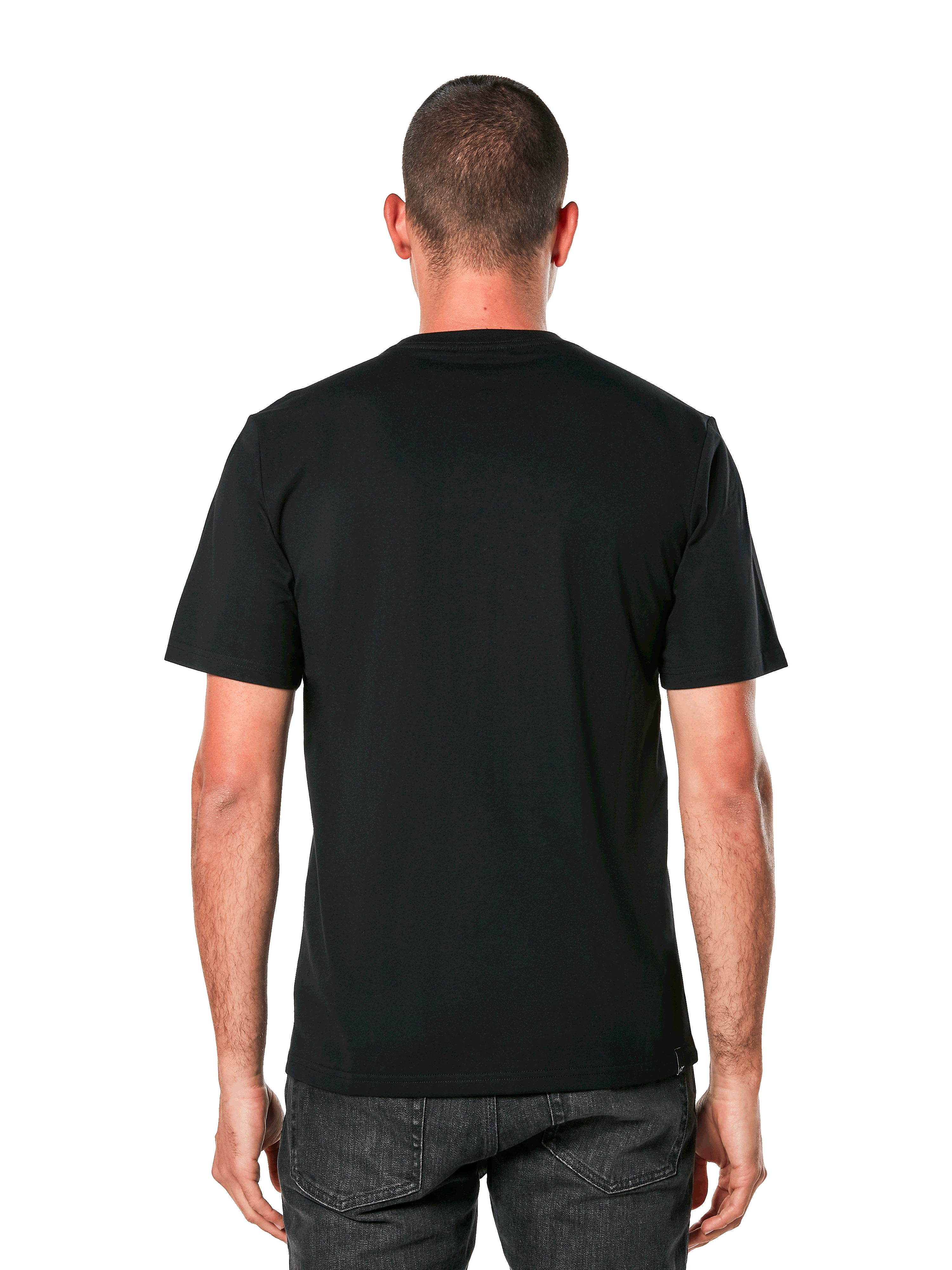 Alpinestars Cali 2.0 CSF Tee, t-shirt à manches courtes, noir, vue de dos, streetwear décontracté motorsport