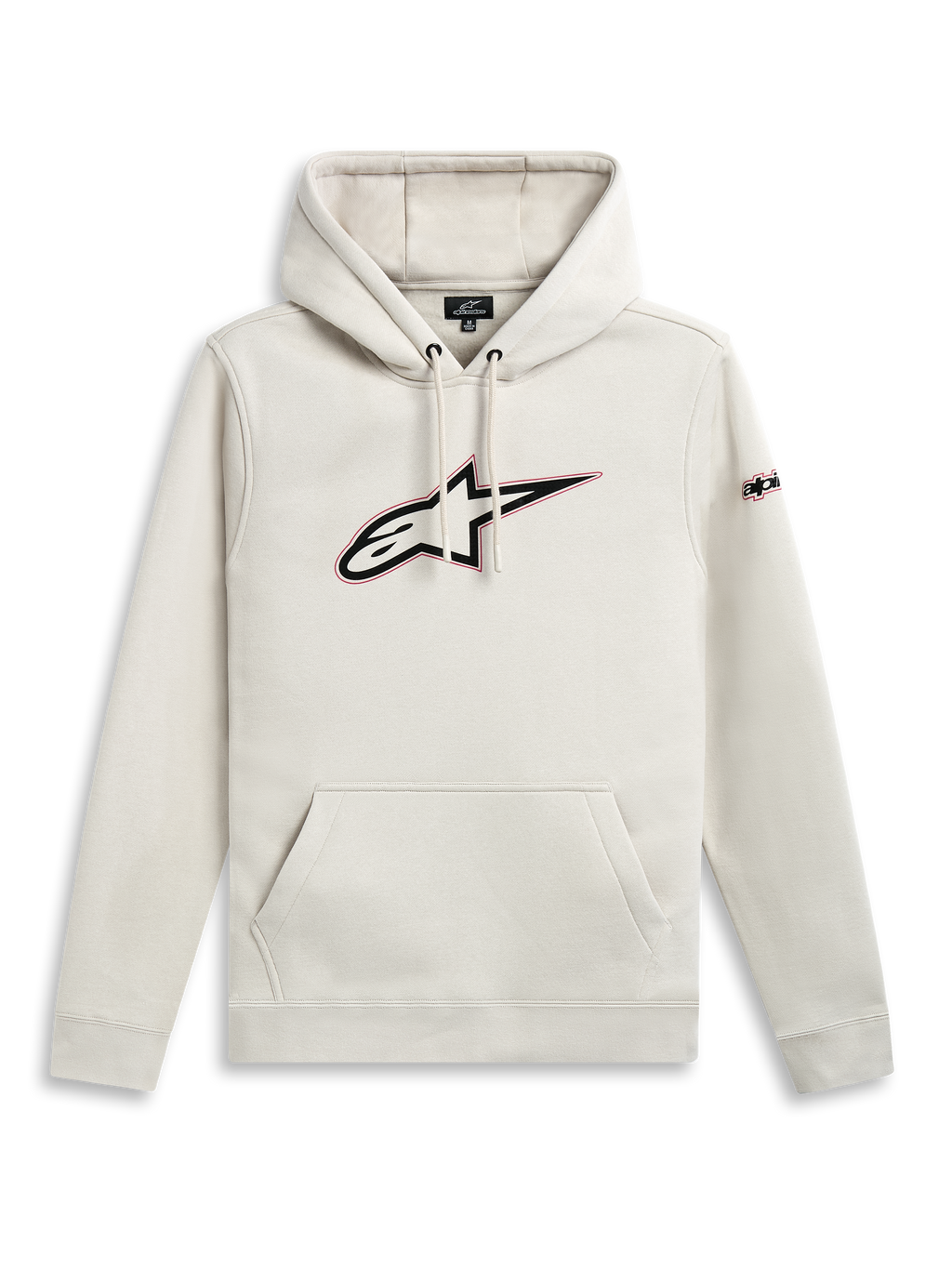 Alpinestars Sweat À Capuche Insignia, sweat à capuche casual off white avec poche kangourou et logo graphique à l'avant