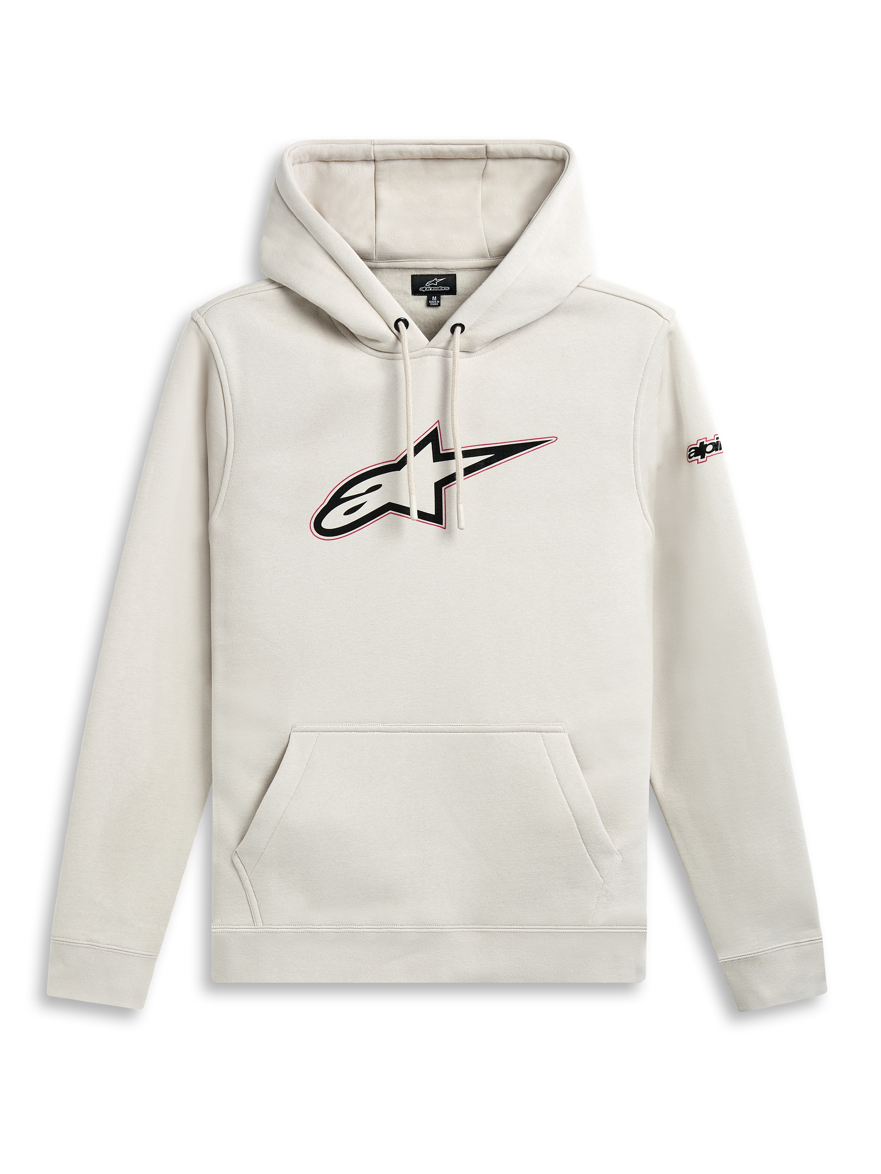 Alpinestars Sweat À Capuche Insignia, sweat à capuche casual off white avec poche kangourou et logo graphique à l'avant