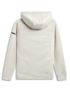 Alpinestars Sweat À Capuche Insignia, sweat à capuche de sportswear blanc cassé, vue de dos montrant une capuche doublée et un détail de logo sur la manche